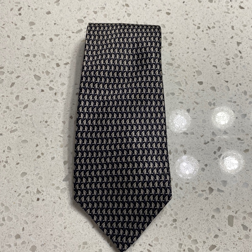 Jimmy V Silk‎ Tie Black Grey Silver geometric NCAA Basketball, Final four!
